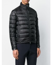 Мужской черный стеганый бомбер от Moncler