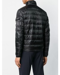 Мужской черный стеганый бомбер от Moncler