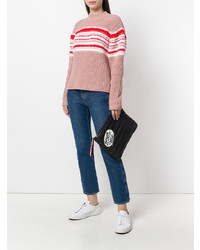 Черный стеганый клатч от Moncler