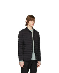 Мужской черный стеганый пиджак от Herno