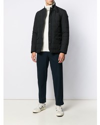 Мужской черный стеганый пиджак от Herno