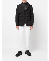 Мужской черный стеганый пиджак от Fay