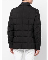 Мужской черный стеганый пиджак от Fay