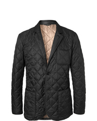 Мужской черный стеганый пиджак от Dunhill