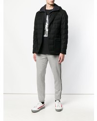 Мужской черный стеганый пиджак от Moncler
