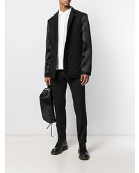 Мужской черный стеганый пиджак от Ann Demeulemeester