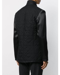 Мужской черный стеганый пиджак от Ann Demeulemeester