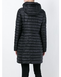 Женский черный стеганый пуховик от Moncler