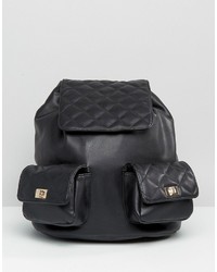 Женский черный стеганый рюкзак от Asos