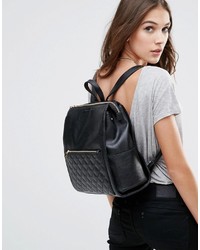 Женский черный стеганый рюкзак от French Connection