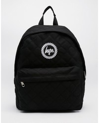 Женский черный стеганый рюкзак от Hype