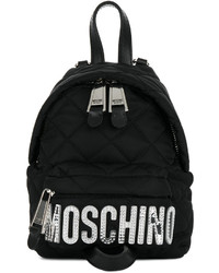Женский черный стеганый рюкзак от Moschino