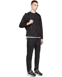 Мужской черный стеганый свитер с круглым вырезом от 08sircus