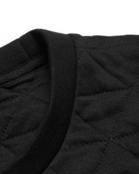 Мужской черный стеганый свитер с круглым вырезом от Neil Barrett