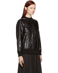 Женский черный стеганый свитер от Hyke