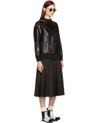 Женский черный стеганый свитер от Hyke