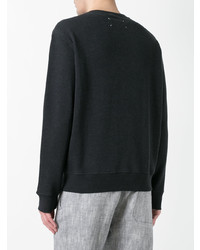 Мужской черный стеганый свитшот от Maison Margiela