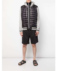 Мужской черный стеганый худи от Moncler