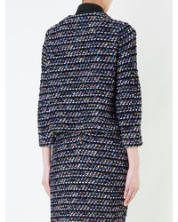 Женский черный твидовый жакет от Coohem