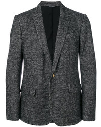 Мужской черный твидовый пиджак от Dolce & Gabbana