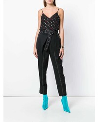 Черный топ без рукавов с принтом от Lala Berlin