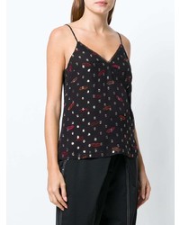 Черный топ без рукавов с принтом от Lala Berlin