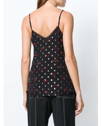 Черный топ без рукавов с принтом от Lala Berlin