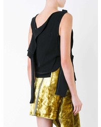 Черный топ без рукавов от Eckhaus Latta