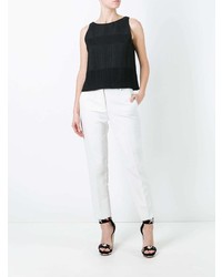 Черный топ без рукавов от Eggs