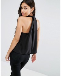 Черный топ без рукавов от Asos