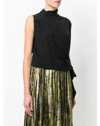 Черный топ без рукавов от Maison Margiela