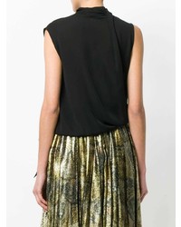 Черный топ без рукавов от Maison Margiela