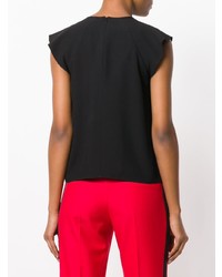 Черный топ без рукавов от RED Valentino