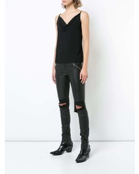 Черный топ без рукавов от Gareth Pugh