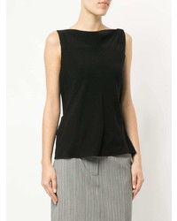 Черный топ без рукавов от CHRISTOPHER ESBER