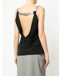 Черный топ без рукавов от CHRISTOPHER ESBER