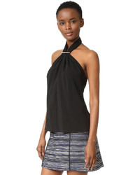 Черный топ без рукавов от Jason Wu