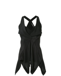 Черный топ без рукавов от Kitx