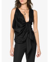 Черный топ без рукавов от Jacquemus