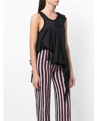 Черный топ без рукавов от MARQUES ALMEIDA