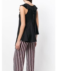 Черный топ без рукавов от MARQUES ALMEIDA