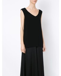 Черный топ без рукавов от Uma Raquel Davidowicz