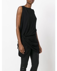 Черный топ без рукавов от Ann Demeulemeester