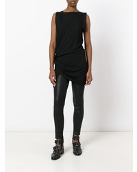 Черный топ без рукавов от Ann Demeulemeester