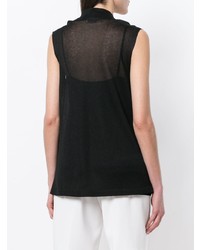 Черный топ без рукавов от Blanca