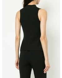Черный топ без рукавов от Caroline Constas