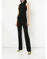 Черный топ без рукавов от Caroline Constas