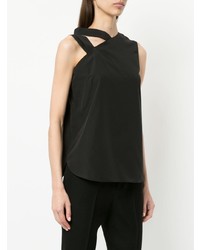 Черный топ без рукавов от Monographie