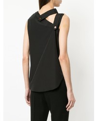 Черный топ без рукавов от Monographie