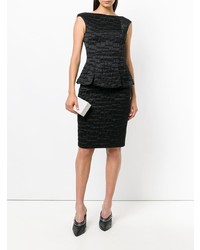 Черный топ без рукавов от Talbot Runhof